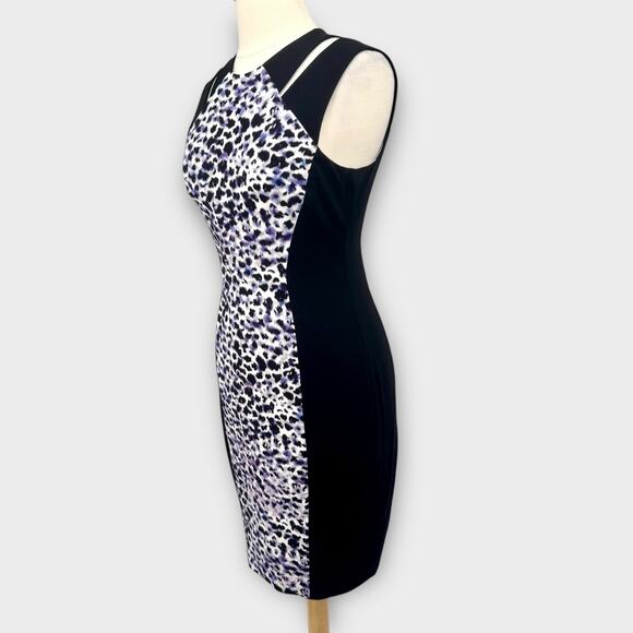 Cache Abstract Animal Print Bodycon Sheath Dress Sz 10 Sexy Glam Y2K Mob Wife - Picture 4 of 11